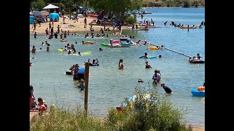 Triple digit heatwave sends people flocking to area lakes, beaches and rivers