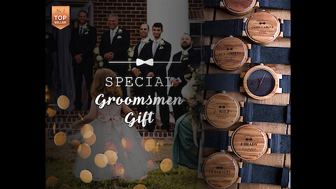 The Perfect Groomsman Gifts - Custom Wood Watches