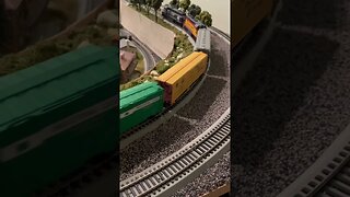 See My Son's Awesome Collection Of Model Trains! #shorts