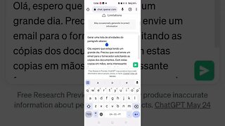 Crie uma lista de tarefas em segundos com o ChatGPT! Descubra como neste vídeo rápido! #chatgpt