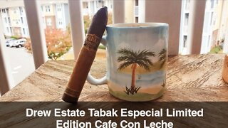 Drew Estate Tabak Especial Limited Edition Cafe Con Leche cigar review