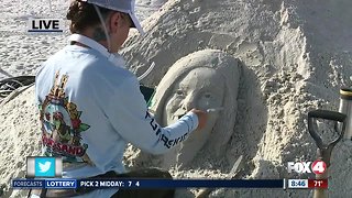 American Sand-sculpting Championship under way in Fort Myers Beach