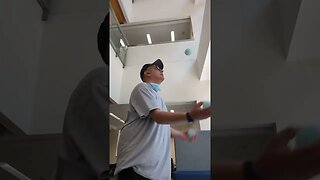 Juggling at Baruch College CUNY on June 2, 2023.