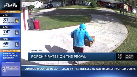 Porch pirates on the prowl throughout Tampa Bay area