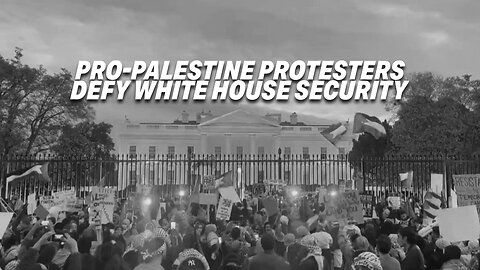 PRO-PALESTINE PROTESTERS DEFY WHITE HOUSE SECURITY, ENTER THE PRESIDENTIAL PREMISES WITHOUT ARREST