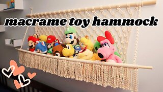 Macrame Toy Hammock Pattern | Plushie Hanger