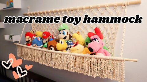 Macrame Toy Hammock Pattern | Plushie Hanger