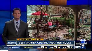 Beer garden opening near red rocks