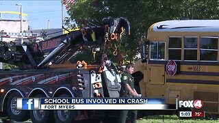 School bus involved in crash in Fort Myers