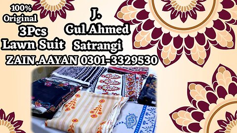 J GULAHMED Bonanza satrangi LAWN || ZAIN.AAYAN COLLECTION ||