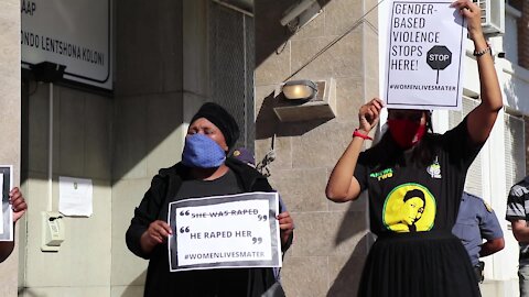 SOUTH AFRICA - Cape Town- Picket Against Gender-Based* Violence (Video) (e6H)