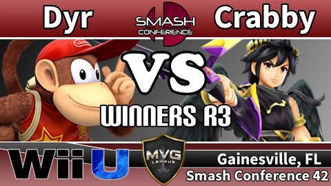 Dyr (Diddy) vs. Crabby (Dark Pit) - SSB4 Winners R3 - Smash Conference 42