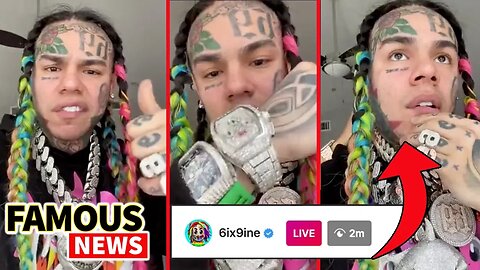 6ix9ine Breaks IG Live Record with 2 Million Views (FULL VIDEO) King of NY, Gooba & Flexes Wealth