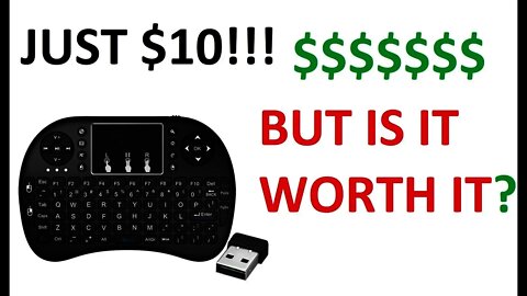 Review $10 mini wireless keyboard for HTPC smart tv or computer