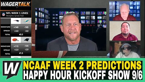 Happy Hour CFB Kickoff Show | NCAAF Week 2 Predictions | Cy-Hawk Trophy | UCF vs Louisville