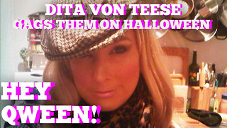 Dita Von Teese Gags Them On Halloween!: Hey Qween! HIGHLIGHT