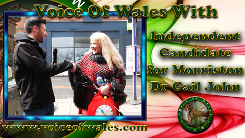 Voice Of Wales with independent candidate for Morriston, Dr Gail John