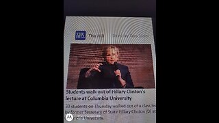 Students Walked Out on Hillary Clinton