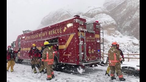Hiker rescued during Las Vegas snowstorm