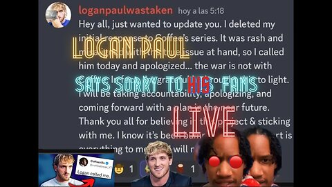 reacting to LOGAN PAUL Coffeezilla response 😂 LOGAN PAUL saying sorry to his fans