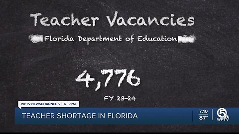 Florida Department of Education touts drop in teacher vacancies, but teacher's union says otherwise