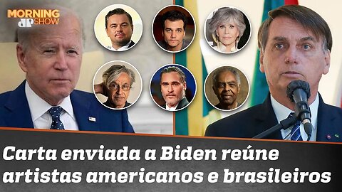 Di Caprio, Caetano, Moura... Artistas clamam para que Biden não faça acordo com Bolsonaro
