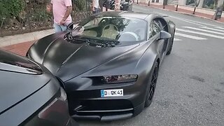 Matte Black Bugatti Chiron and Matte Blsck / Green ABT Audi RS6 Avant 1/125 [4k 60p]