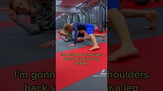 Butterfly sweep to triangle #mma #bjj #martialarts