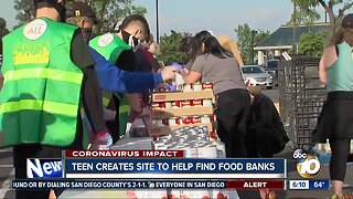 San Marcos teen creates website to locate food banks around San Diego County