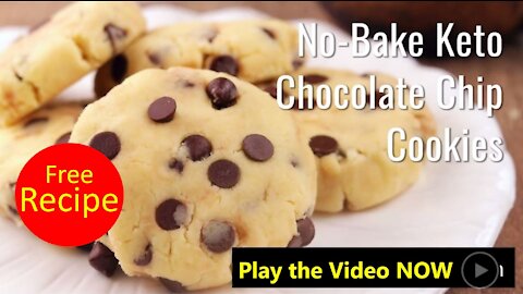 Free Recipe No-Bake Keto Chocolate Chip Cookies