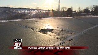 Potholes opening up in Mid-Michigan