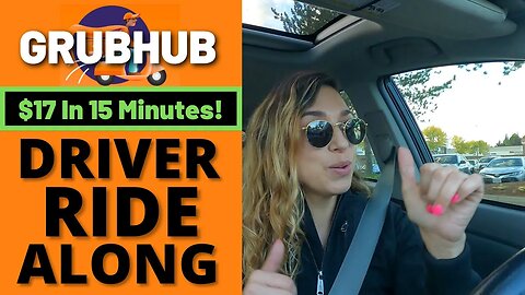 GrubHub Driver Ride Along Food Delivery | $17 Made in 15 Minutes! | Part 3