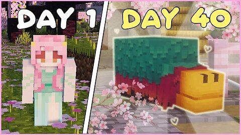 100 Days in a Cherry Blossom Minecraft World 🌸 EP.4