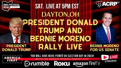President Donald Trump & Bernie Moreno Dayton Rally 4pm