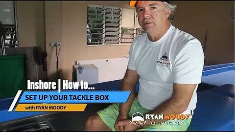 Setting up your tackle box for fishing in a small boat.