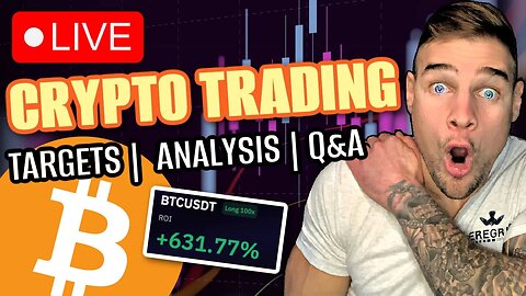 🔴 LIVE CRYPTO TRADING - (BTC ABOUT TO PUMP?!?!)