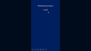 Multiplying Integers (Question #1) #shorts