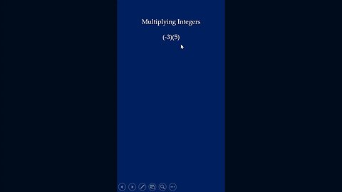 Multiplying Integers (Question #1) #shorts