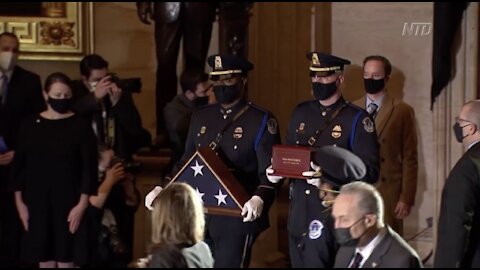 Capitol Police Officer Brian Sicknick Lies in Honor in Rotunda