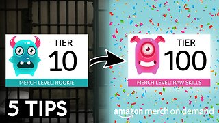 5 Tips To Get Out Of Tier 10 | Amazon Merch On Demand (2023)