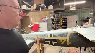 Creating a FW190 58% fuselage mold.