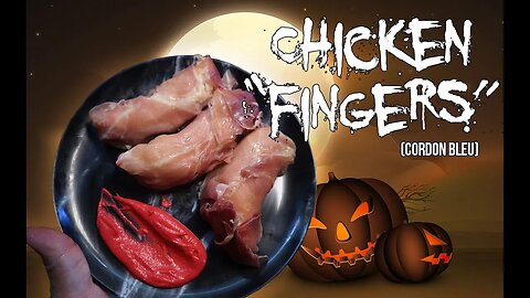 Spooky Chicken "Fingers" | Cordon Bleu