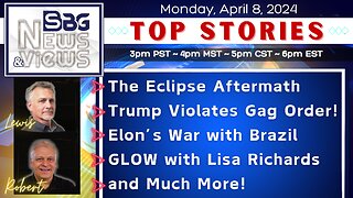 Eclipse Aftermath | Trump Violates Gag Order | Elon's War with Brazil | GLOW with Lisa Richards