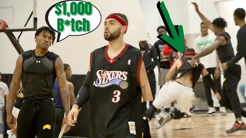 5 Star GETS PISSED Playing Against Allen Iverson For $1,000....
