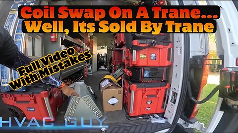 Full Video Of A Coil Replacement On Trane They’re Ashamed to Put Their Name On! #hvacguy #hvaclife