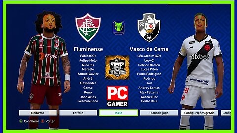 FLUMINENSE X VASCO DA GAMA - PES2021 PATCH THE BEST 9.9.1- BRASILEIRÃO 2023 - QUARTA RODADA