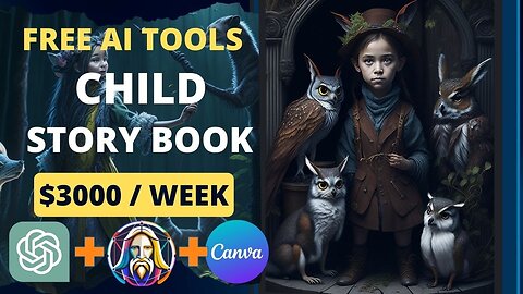 How to Earn Money Creating Children's Story Books with Free AI Tools. Chat GPT | LeonardoAI | Canva