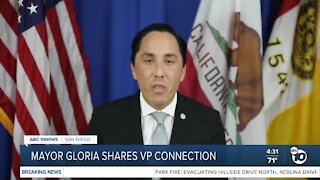 Mayor Gloria shares his connection to VP Harris