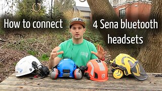 How to connect 4 Sena bluetooth headsets : Arborist equipment