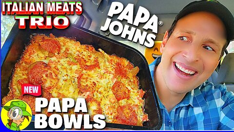 Papa John's® 👨‍🍳 ITALIAN MEATS TRIO PAPA BOWL Review 🇮🇹🍕🥣 Keto Option? 🤔 Peep THIS Out! 🕵️‍♂️